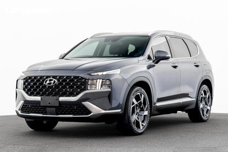 Grey 2022 Hyundai Santa FE Wagon Elite Crdi (Awd)