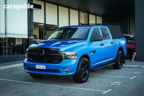 Blue 2023 RAM 1500 Crew Cab Utility Express