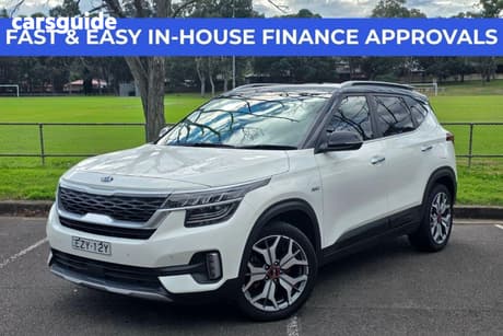 Black 2020 Kia Seltos SUV GT-LINE