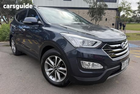 Blue 2015 Hyundai Santa FE Wagon Elite Crdi (4X4)