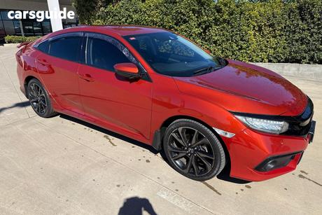 Orange 2019 Honda Civic Sedan Rs