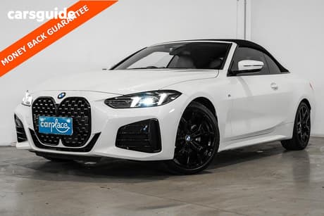 White 2024 BMW 420I Convertible M Sport