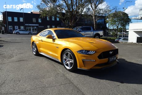 Orange 2022 Ford Mustang Fastback Gt 5.0 V8