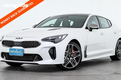White 2021 Kia Stinger Sedan Gt (Black Leather)