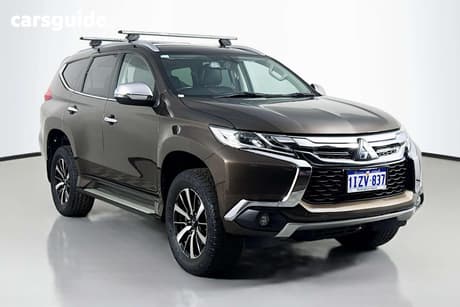 Brown 2017 Mitsubishi Pajero Sport Wagon Gls (4X4) 7 Seat