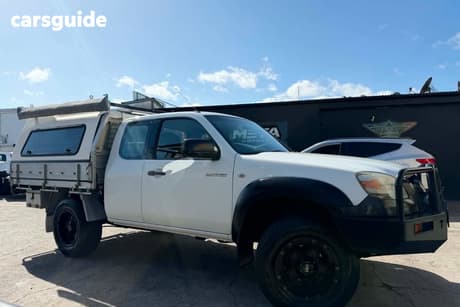 White 2008 Mazda BT-50 Dual Cab Chassis B3000 Dx (4X4)