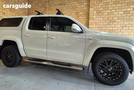White 2015 Volkswagen Amarok Dual Cab Utility Tdi420 Highline (4X4)