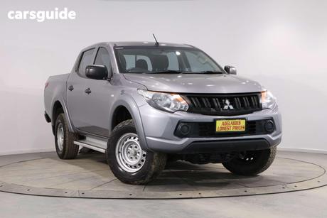 Grey 2018 Mitsubishi Triton Dual Cab Utility Glx