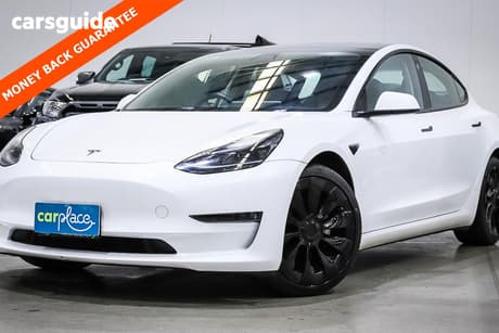 White 2021 Tesla Model 3 Sedan Long Range Awd