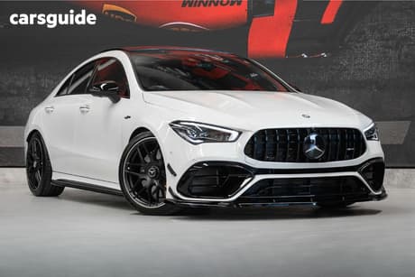 White 2023 Mercedes-Benz CLA45 Coupe S 4Matic+