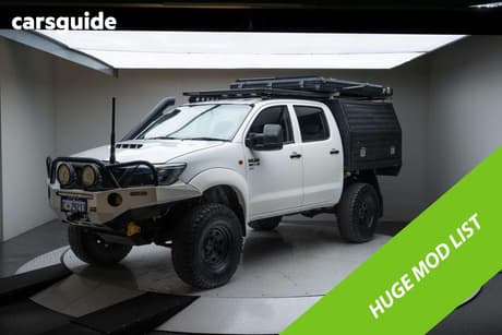 White 2012 Toyota Hilux Dual Cab Pick-up Sr (4X4)