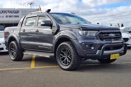Grey 2020 Ford Ranger Double Cab Pick Up Wildtrak 2.0 (4X4)