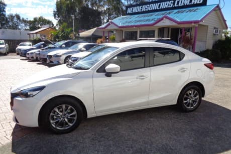 White 2024 Mazda 2 Sedan G15 Pure