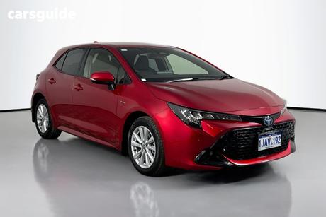 Red 2024 Toyota Corolla Hatch COROLLA HATCH 1.8L HYB CVT SX