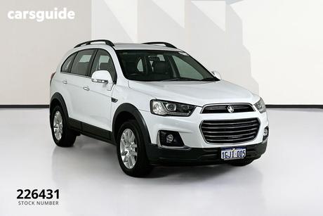 White 2017 Holden Captiva Wagon Active 7 Seater