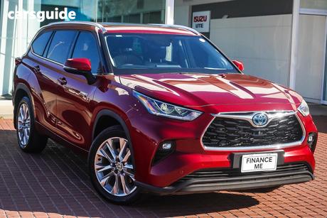 Red 2021 Toyota Kluger Wagon Grande Hybrid Awd
