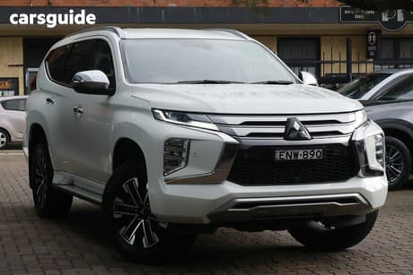 White 2021 Mitsubishi Pajero Sport Wagon Exceed (4X4) 7 Seat