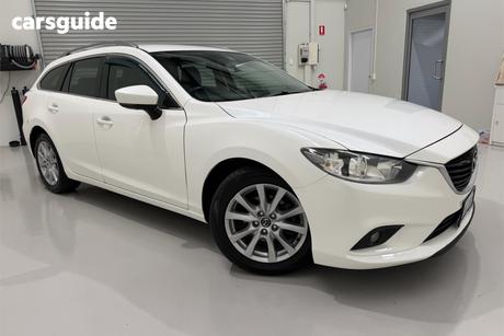 White 2017 Mazda 6 Wagon Sport