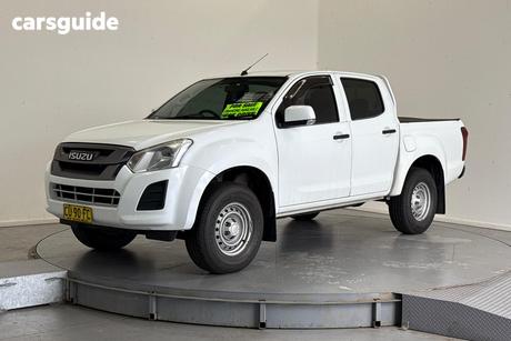 White 2019 Isuzu D-MAX Crew Cab Utility Sx Hi-Ride (4X2)
