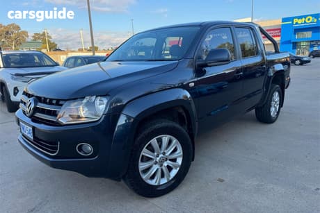 Blue 2011 Volkswagen Amarok Dual Cab Utility Tdi400 Highline (4X4)