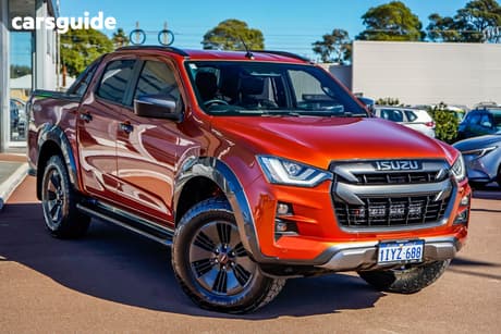 Orange 2021 Isuzu D-MAX Crew Cab Utility X-Terrain (4X4)