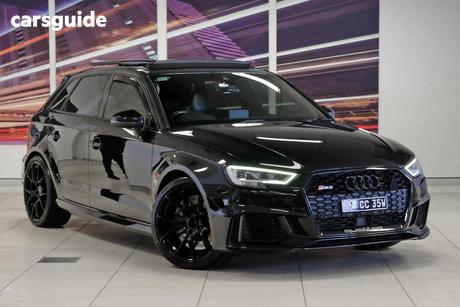 Black 2020 Audi RS3 Sportback 2.5 Tfsi Quattro