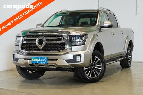 Silver 2024 GWM Cannon Alpha Dual Cab Utility Ultra (4X4)