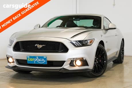 Silver 2016 Ford Mustang Coupe Fastback Gt 5.0 V8