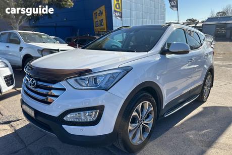 White 2015 Hyundai Santa FE Wagon Highlander Crdi (4X4)