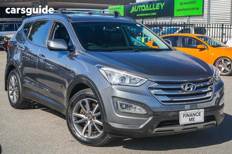 Grey 2012 Hyundai Santa FE Wagon Elite Crdi (4X4)