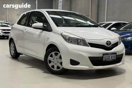 White 2012 Toyota Yaris Hatchback Yr