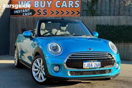 Blue 2017 Mini Cabrio Convertible Cooper