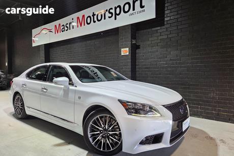 White 2013 Lexus LS600H Sedan Hybrid F Sport