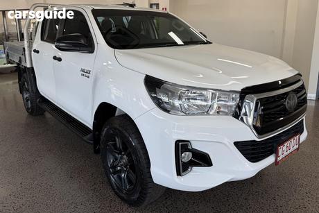 White 2019 Toyota Hilux Double Cab Chassis Sr (4X4)