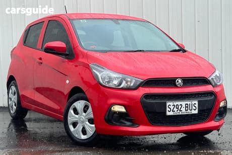 Red 2017 Holden Spark Hatchback Ls