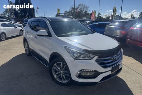 White 2016 Hyundai Santa FE Wagon Highlander Crdi (4X4)