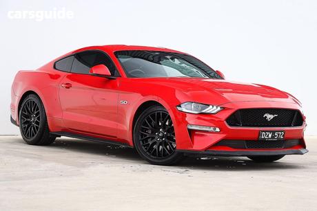 Red 2018 Ford Mustang Coupe Fastback Gt 5.0 V8