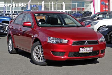 Red 2009 Mitsubishi Lancer Sedan Es