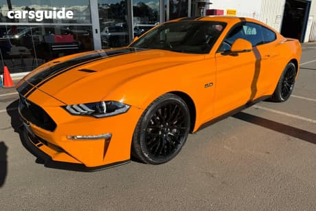Orange 2018 Ford Mustang Coupe Fastback Gt 5.0 V8