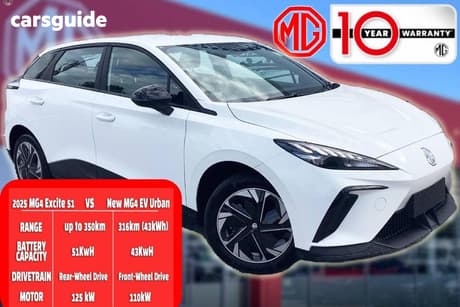 White 2025 MG MG4 Hatchback Excite 51 125Kw