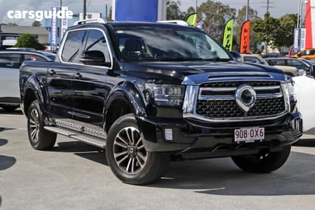 Black 2025 GWM Cannon Dual Cab Utility Ultra (4X4)