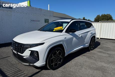 White 2023 Hyundai Tucson Wagon N Line (Fwd)