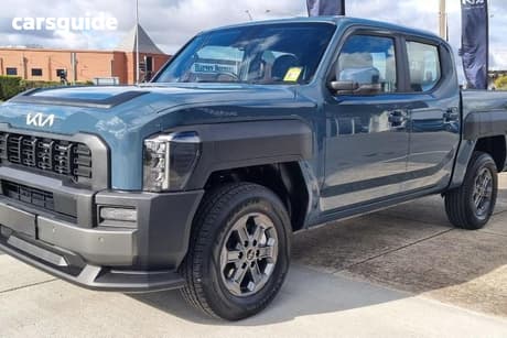 Blue 2025 Kia Tasman Double Cab Chassis Sx (4X4) Black Fender