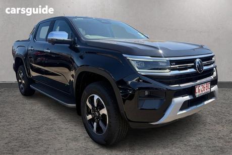Black 2024 Volkswagen Amarok Dual Cab Utility Style Tdi600 4Motion