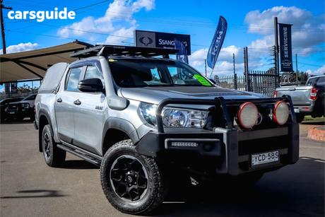 Silver 2018 Toyota Hilux Dual Cab Utility Rugged (4X4)