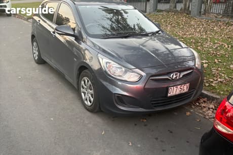 Grey 2012 Hyundai Accent Hatchback Active Crdi