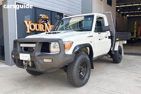 White 2020 Toyota Landcruiser Cab Chassis Workmate