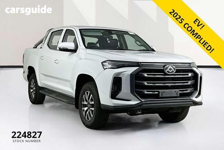 White 2025 LDV ET60 Double Cab Utility Electric