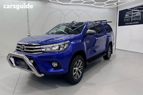 Blue 2018 Toyota Hilux Double Cab Pick Up Sr5 (4X4)