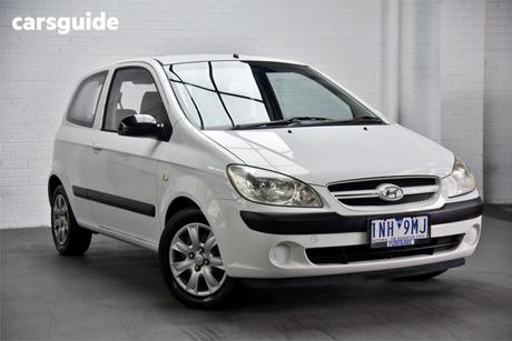 White 2008 Hyundai Getz Hatchback Sx